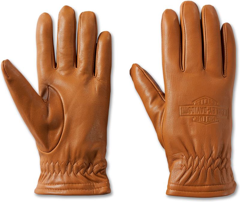 Harley-Davidson Men'S Full Speed Leather Gloves  Brown leather | 97671-23VM
