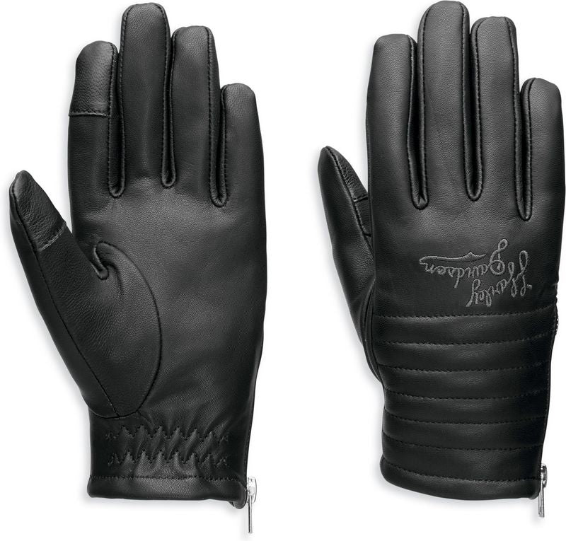 Harley-Davidson Women'S Journey Leather Glove  Black | 97701-23VW
