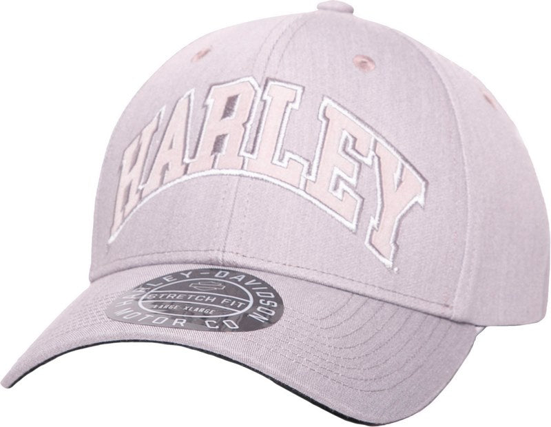 Harley-Davidson Staple Stretch Fit Cap  Heather Grey | 97798-23VM