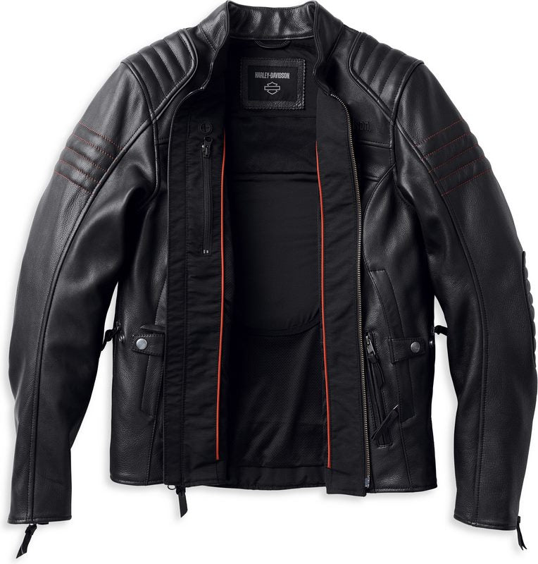 Harley-Davidson Heather Avenue Triple Vent System Leather Jacket For Women  Black | 98004-22VW