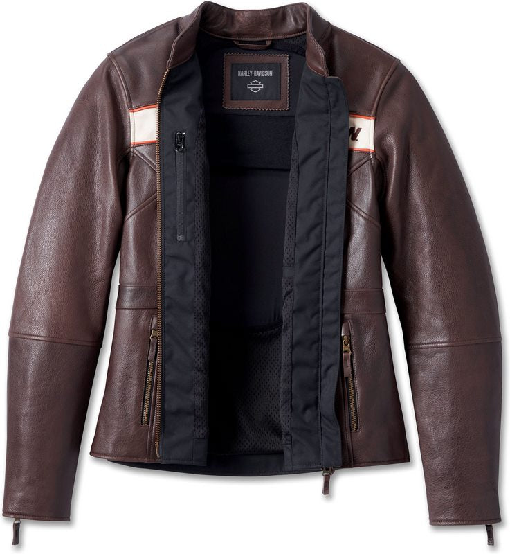 Harley-Davidson Leather Jacket Victory Lane  Java | 98006-23EW