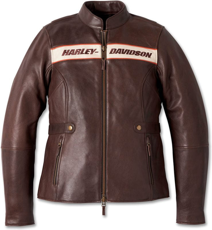 Harley-Davidson Leather Jacket Victory Lane  Java | 98006-23EW
