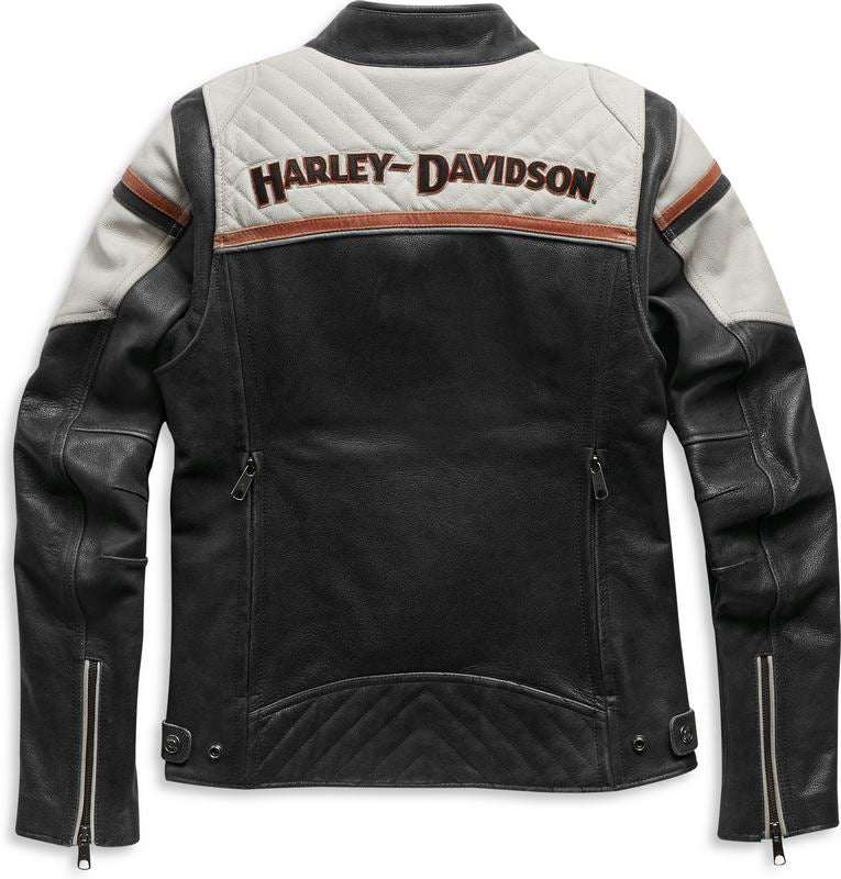 Harley-Davidson H-D® Triple Vent Miss Enthusiast Ii Leather Jacket  Colorblocked | 98008-21EW