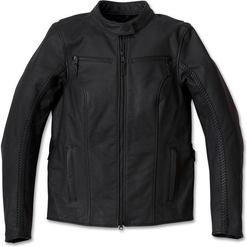 Harley-Davidson Women'S Moxie Willie G Laced Leather Jacket  Black Beauty | 98008-24EW