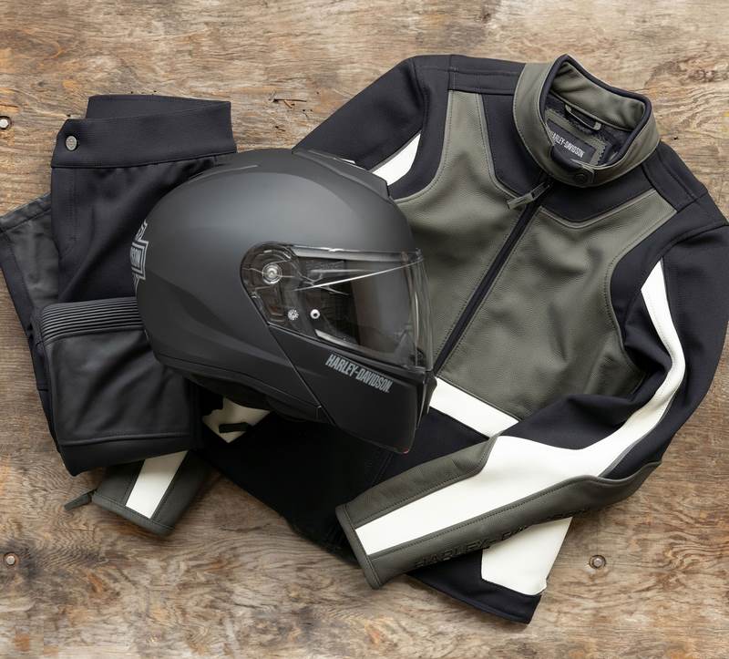 Harley-Davidson Jacket-Ace Mixed Leather  Colorblock-Design | 98011-24EW