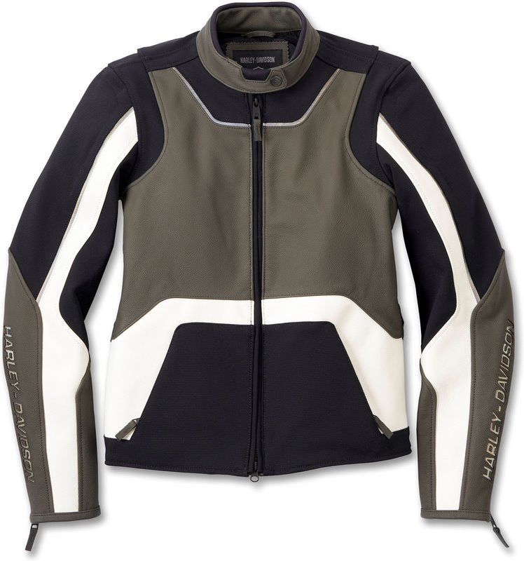 Harley-Davidson Jacket-Ace Mixed Leather  Colorblock-Design | 98011-24EW