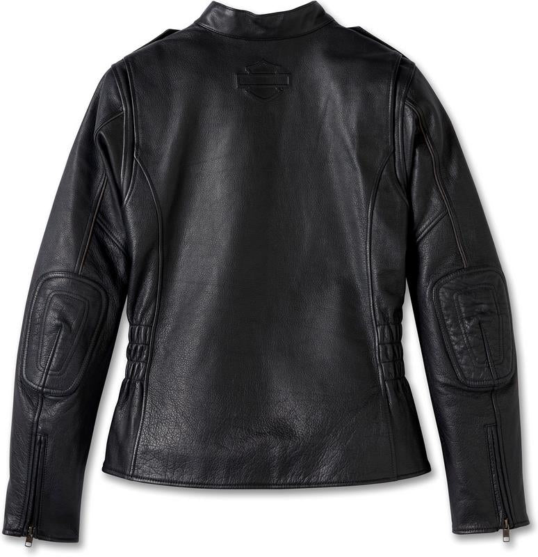 Harley-Davidson Women'S Layering System Captains Leather Jacket  Black | 98018-23VW
