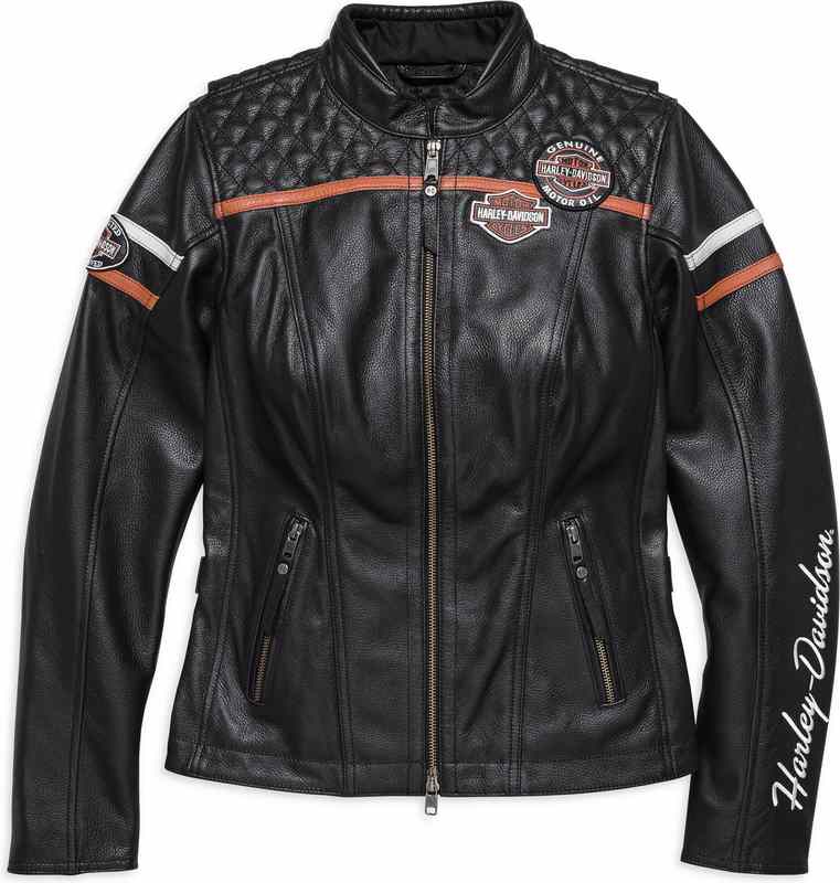 Harley-Davidson Miss Enthusiast Leather Jacket  Black | 98030-18EW