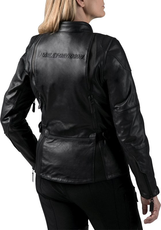 Harley-Davidson Fxrg® Triple Vent System Waterproof Leather Jacket  Black | 98039-19EW