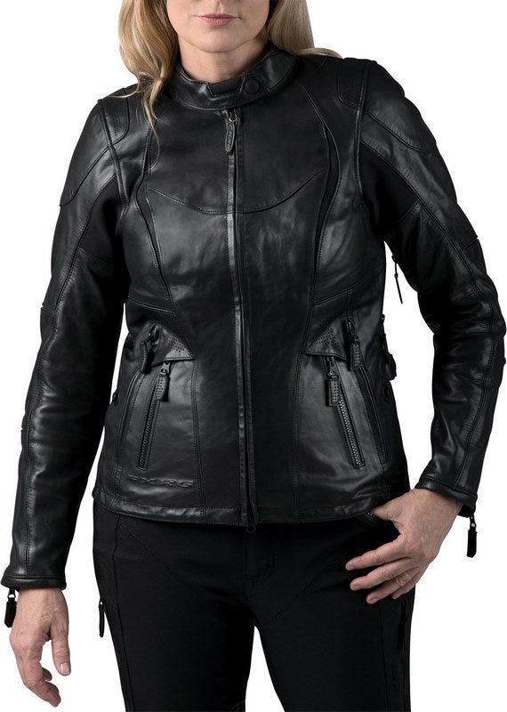 Harley-Davidson Fxrg® Triple Vent System Waterproof Leather Jacket  Black | 98039-19EW
