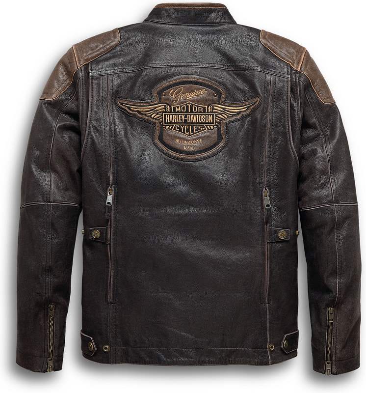 Harley-Davidson H-D® Triple Vent System Trostel Leather Jacket  Dark brown | 98053-19EM