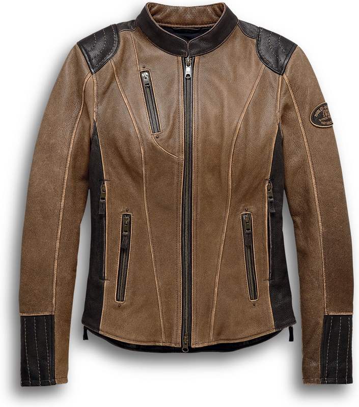 Harley-Davidson H-D® Triple Vent System Gallun Leather Jacket  Brown | 98066-19EW