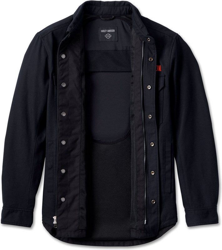 Harley-Davidson Men'S Operative Riding Shirt Jacket  Black | 98100-23EM