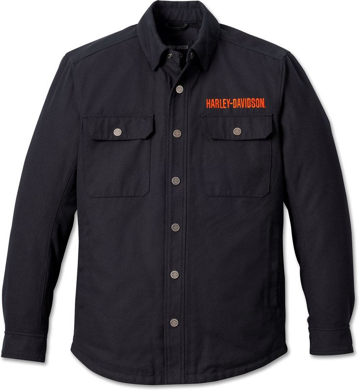 Harley-Davidson Men'S Operative Riding Shirt Jacket  Black | 98100-23EM