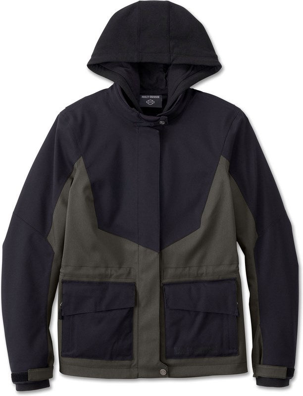 Harley-Davidson Jacket-Union 3N1 Textile  Black Olive/Black Beauty | 98108-24EW