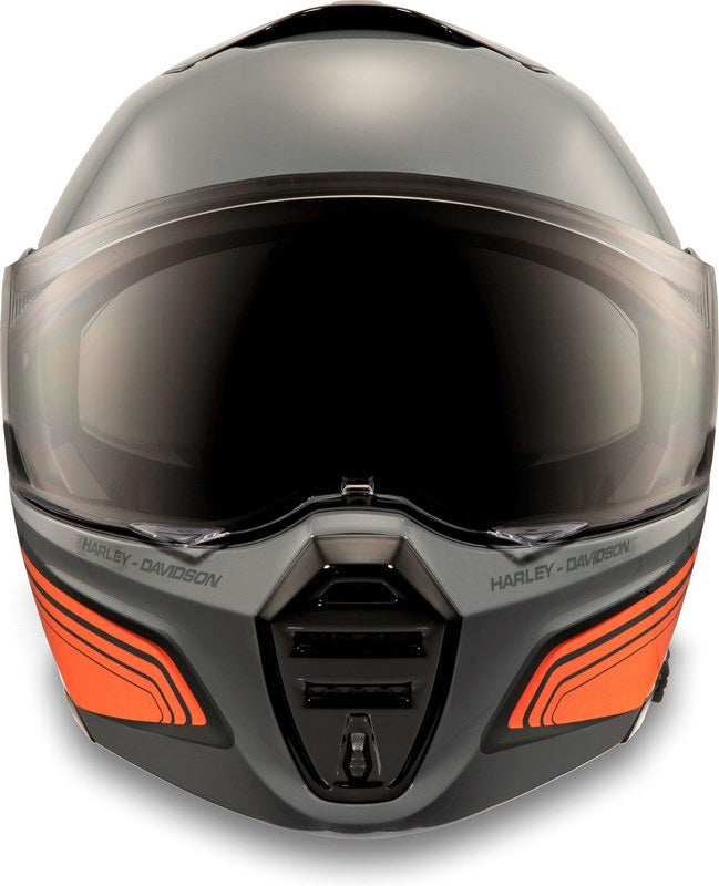 Harley-Davidson H-D Evo X17 サンシールド モヂュラー ヘルメット  Gray/Orange | 98116-24VX