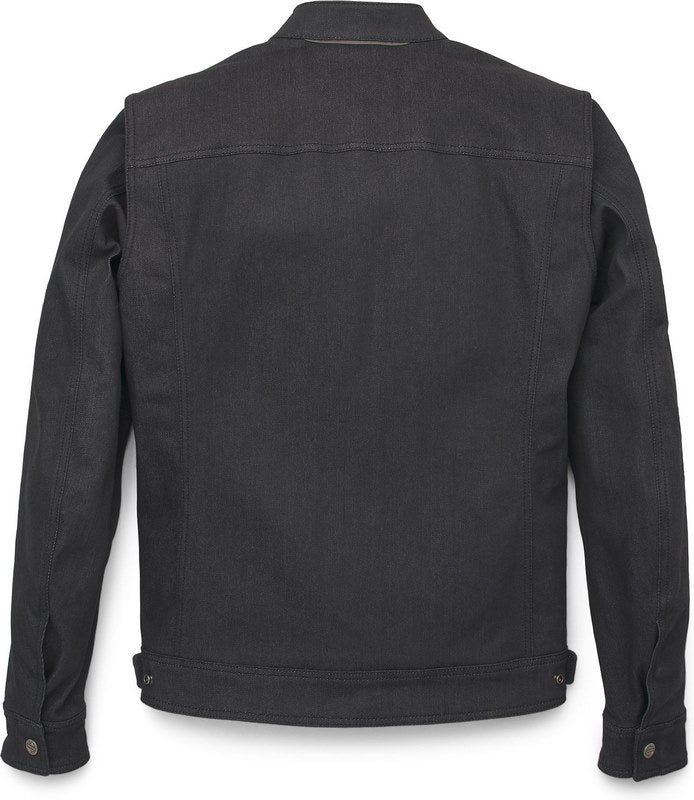 Harley-Davidson Mens'S Chisel Denim Trucker Riding Jacket  Black | 98118-23VM