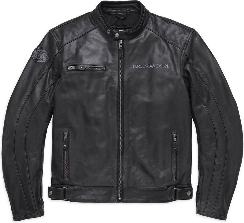 Harley-Davidson Reflective Skull Leather Jacket Ce  Black | 98122-17EM
