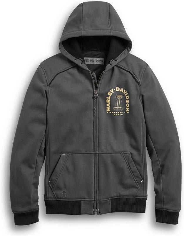 Harley-Davidson Arterial Abrasion-Resistant Slim Fit Riding Sweatshirt  Asphalt | 98123-20EM