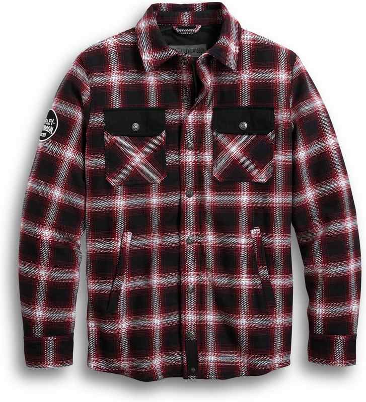 Harley-Davidson Arterial Abrasion-Resistant Slim Fit Riding Shirt Jacket  Plaid | 98124-20EM