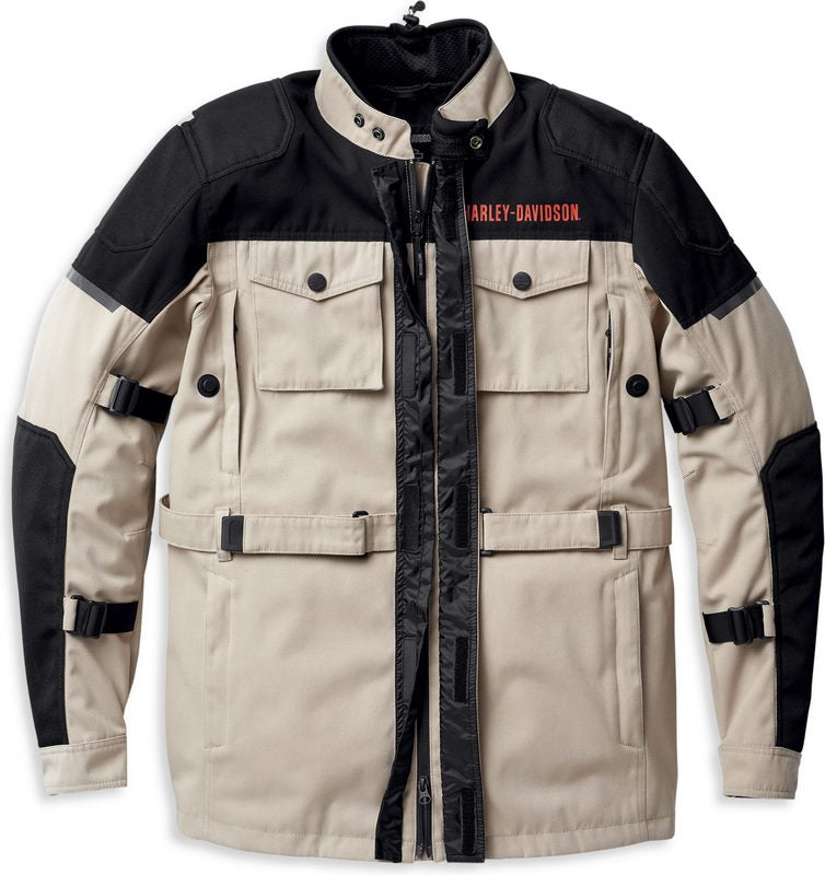 Harley-Davidson Men'S Quest Triple Vent System Jacket  Chinchilla | 98128-22EM