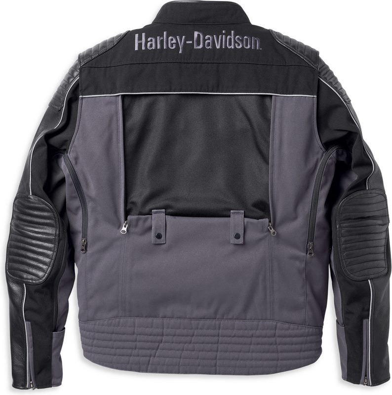Harley-Davidson Men'S Sheridan Switchback Lite Mixed Media Jacket  Blackened Pearl | 98129-22EM