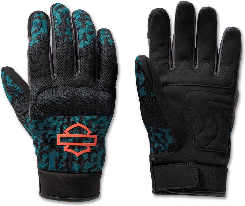 Harley-Davidson Gloves-Dyna Textile Mesh  Camo/Mediterranean | 98137-23VM