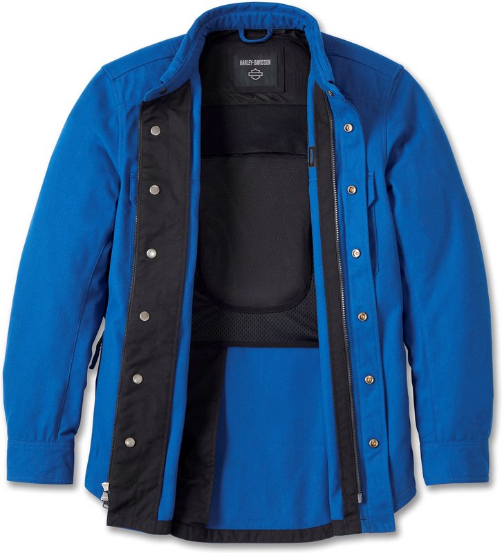 Harley-Davidson Men'S Operative Riding Shirt Jacket  True Blue | 98137-24VM