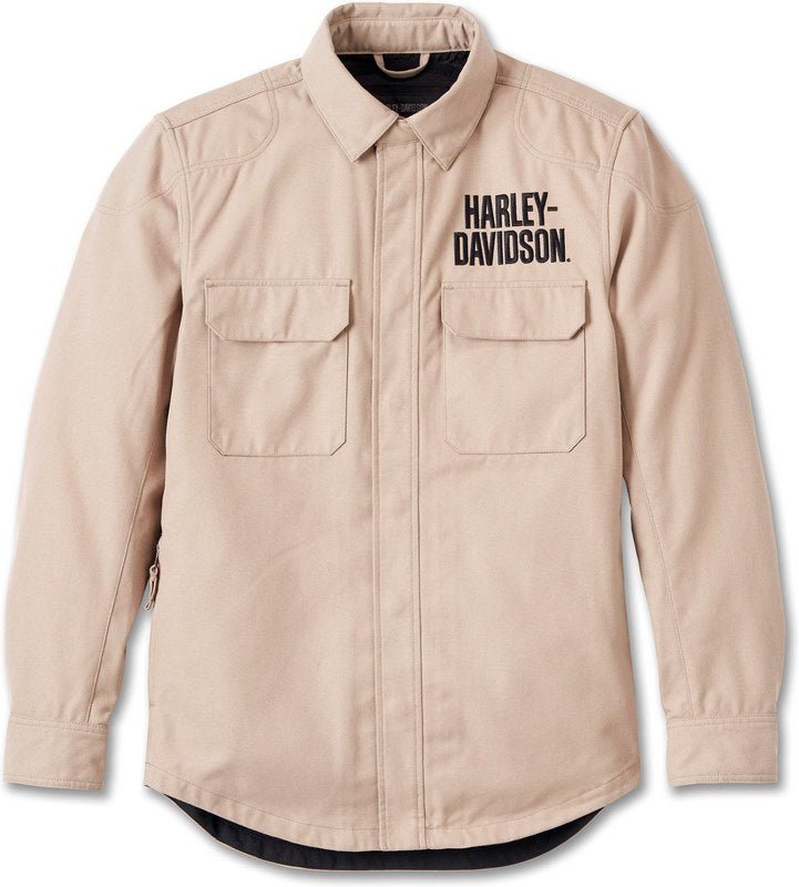 Harley-Davidson Men'S Operative Riding Shirt Jacket  Vintage Khaki | 98138-24VM