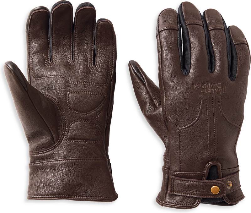 Harley-Davidson Ventura Leather Gloves For Men  Mulch | 98141-22VM