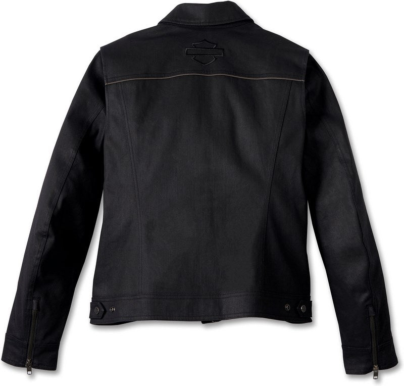 Harley-Davidson Women'S Layering System Trucker Riding Jacket  Black | 98142-23VW