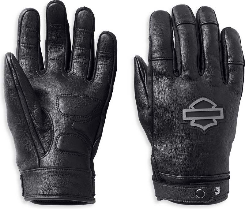 Harley-Davidson Men'S Metropolitan Leather Gloves  Black | 98144-22EM