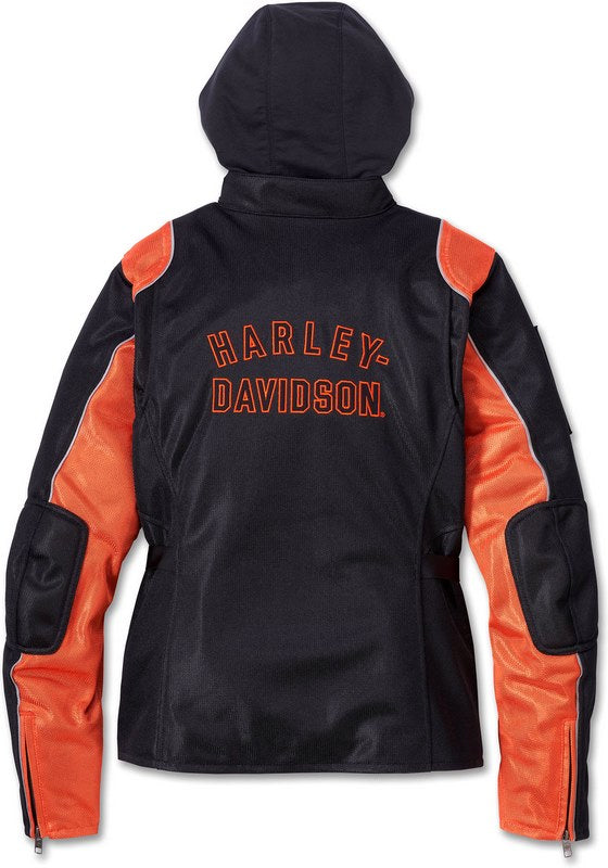 Harley-Davidson Jacket-Cora 3In1 Mesh Txtil  Black/Orange | 98144-23EW
