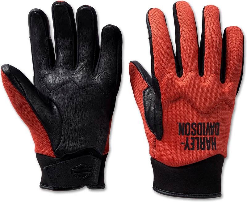 Harley-Davidson Men'S Dyna Knit Mesh Gloves  Vintage Orange | 98144-24VM