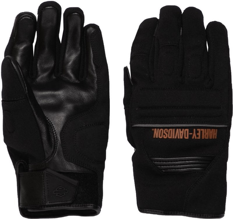 Harley-Davidson Men'S Quest Mixed Media Gloves  Black | 98145-22EM