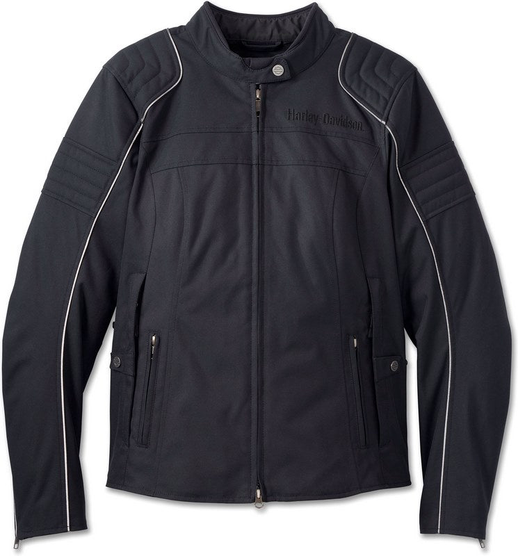 Harley-Davidson Jacket-Hybrid Triple Vent Text  Black | 98145-23EW