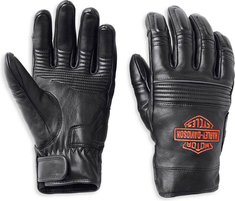 Harley-Davidson Men'S Grapnel Leather Gloves  Black | 98146-22EM