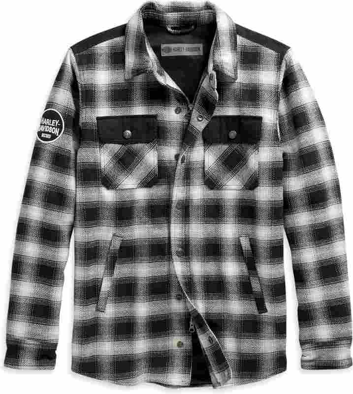 Harley-Davidson Arterial Abrasion-Resistant Riding Shirt Jacket  Black/White | 98147-20EM