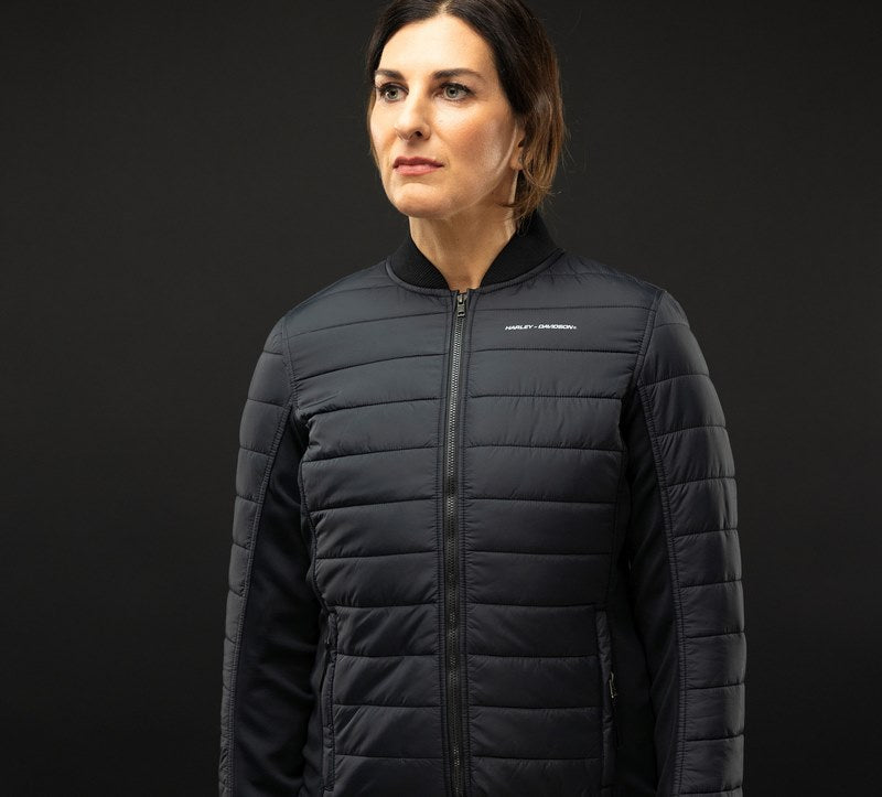 Harley-Davidson Women'S Layering System Lightweight Mid Layer  Black | 98147-23VW