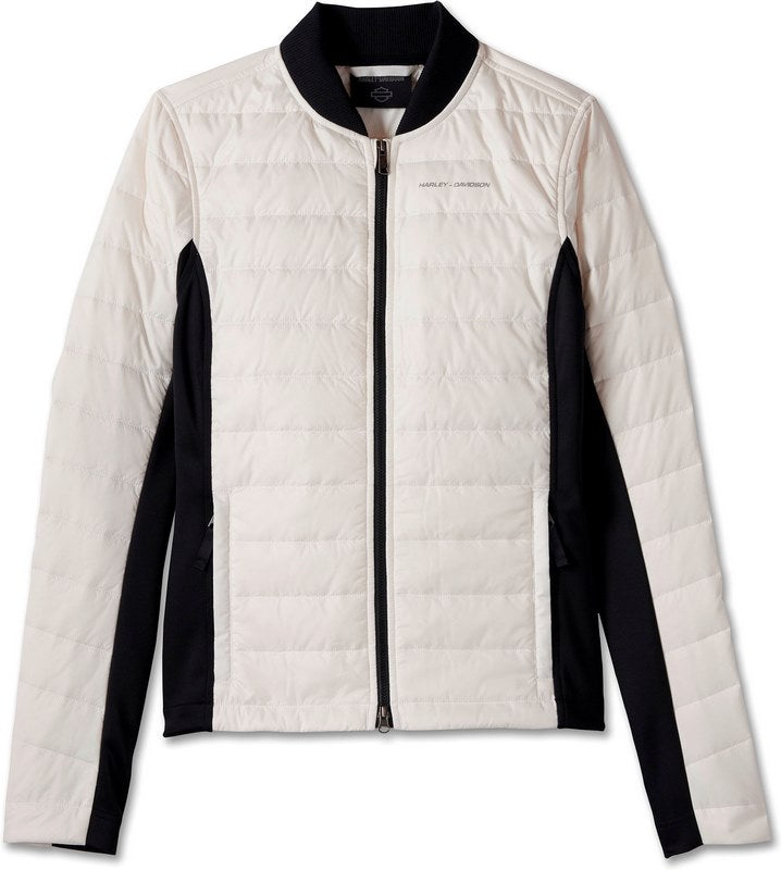 Harley-Davidson Mid Layer-Lightweight Textile  Cloud Dancer/Black Beauty | 98152-24VW