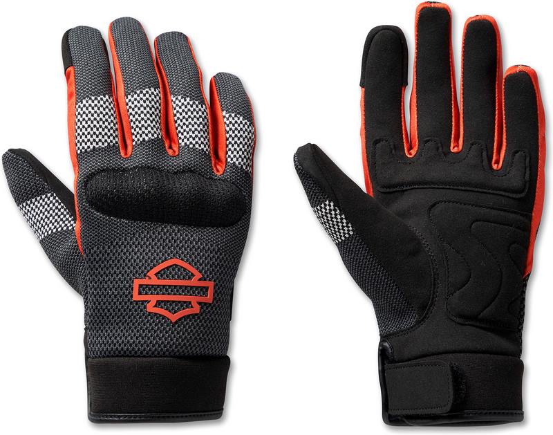 Harley-Davidson Gloves-Dyna Textile Mesh  Black/Gray | 98154-23VW