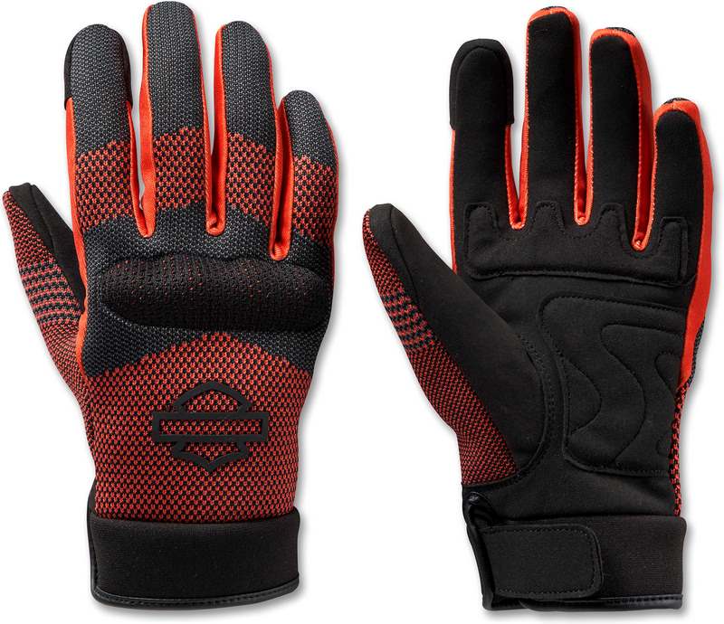 Harley-Davidson Gloves-Dyna Textile Mesh  Black/Vintage Orange | 98155-23VW