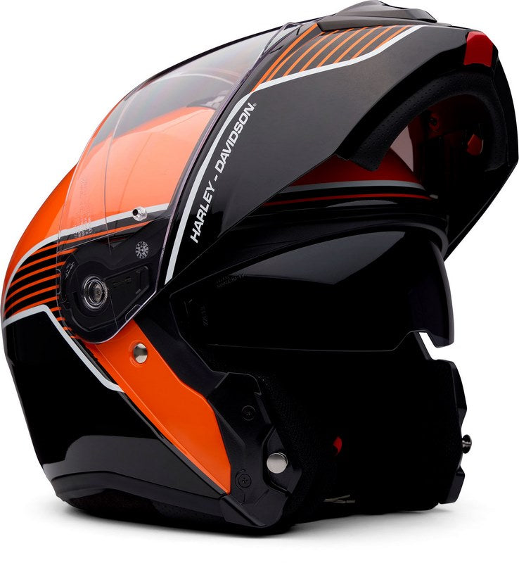 Harley-Davidson Capstone サン・シールド Ii H31 モヂュラー ヘルメット  Black/Orange | 98161-24VX