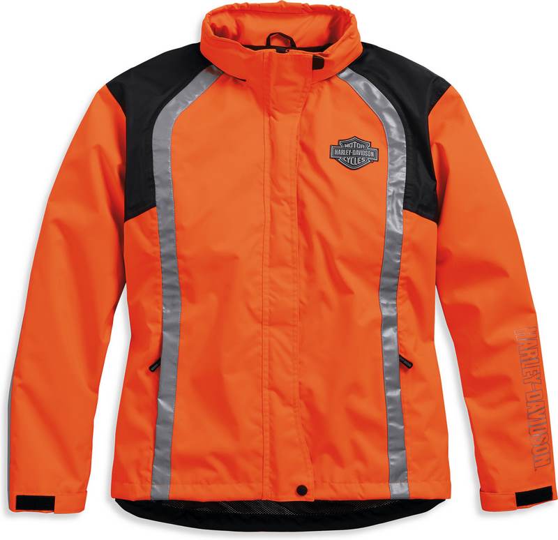 Harley-Davidson Hi-Visibility Reflective Rain Jacket  Orange | 98163-18EW