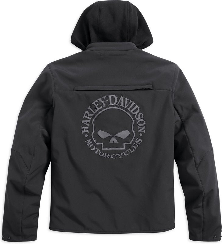 Harley-Davidson Reflective Skull 3-In-1 Soft Shell Riding Jacket Ce  Black | 98164-17EM