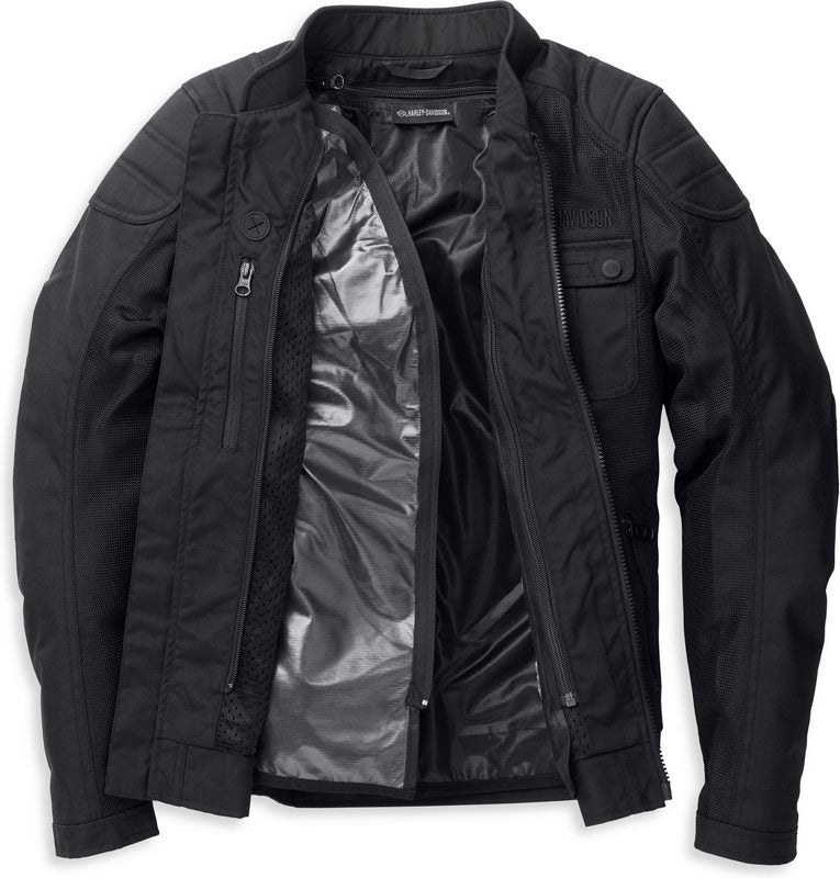 Harley-Davidson Women'S Zephyr Mesh Jacket Zip-Out Liner  Black | 98180-22EW