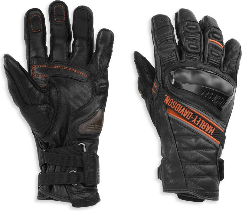 Harley-Davidson Men'S Passage Adventure Gauntlet Gloves  Black | 98182-21VM