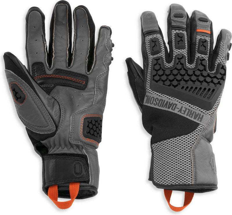 Harley-Davidson Men'S Grit Adventure Gloves  Black | 98183-21VM