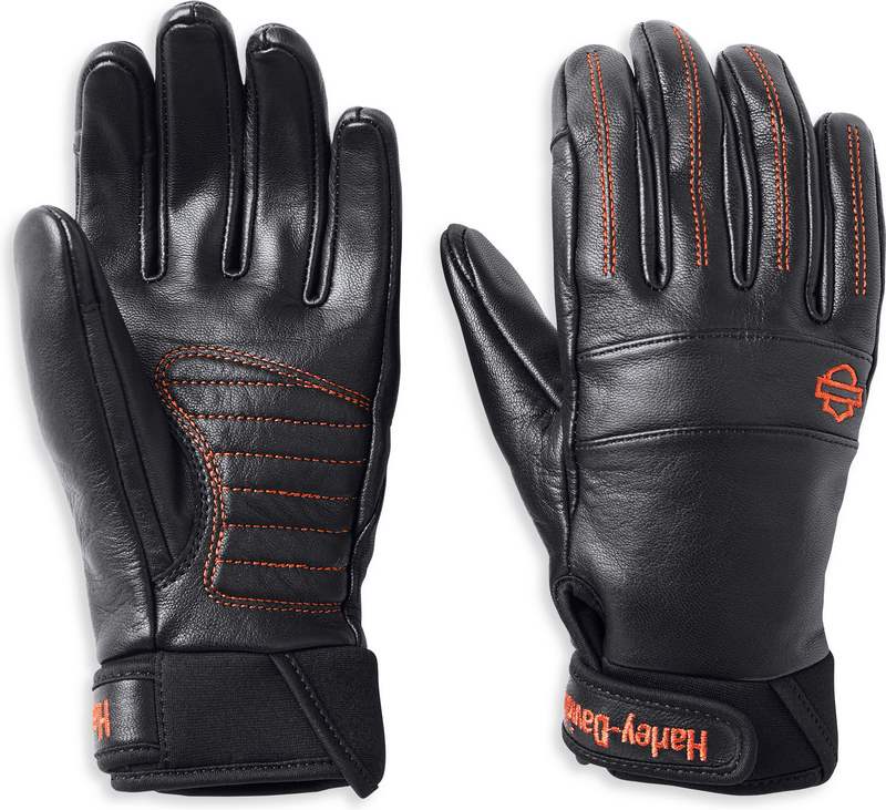 Harley-Davidson Women'S Newhall Leather Gloves  Black | 98195-22EW
