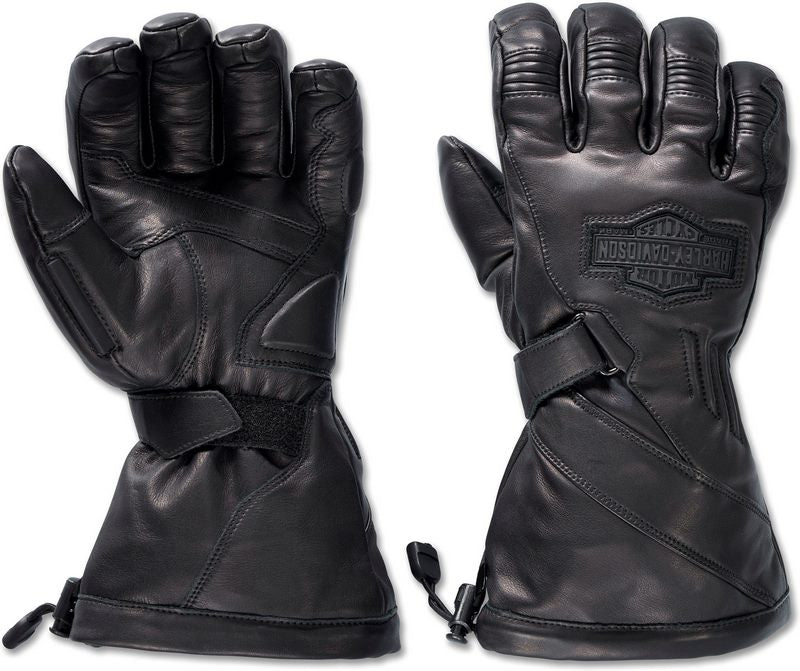 Harley-Davidson Gloves-F/F Gauntlet Wtrprof Lt  Harley Black | 98196-24VM